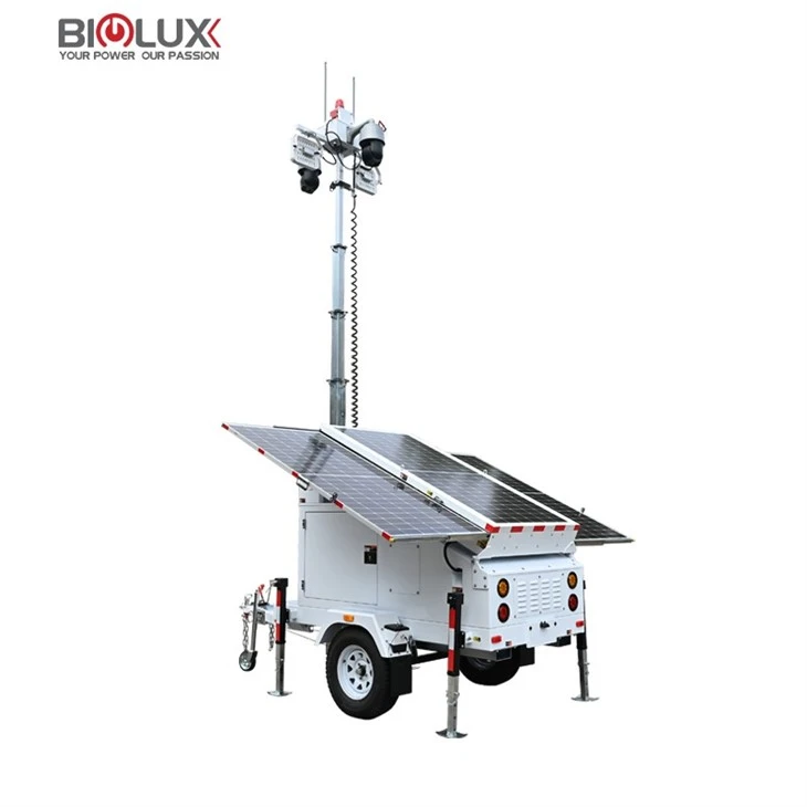 BIGLUX Solar Trailer Solar Panels With Solar Security Camera