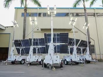 Mobile Solar Light Trailer For Outdoor Use factory