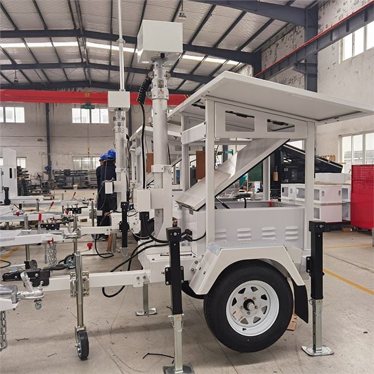 Mobile Solar CCTV Surveillance Trailer