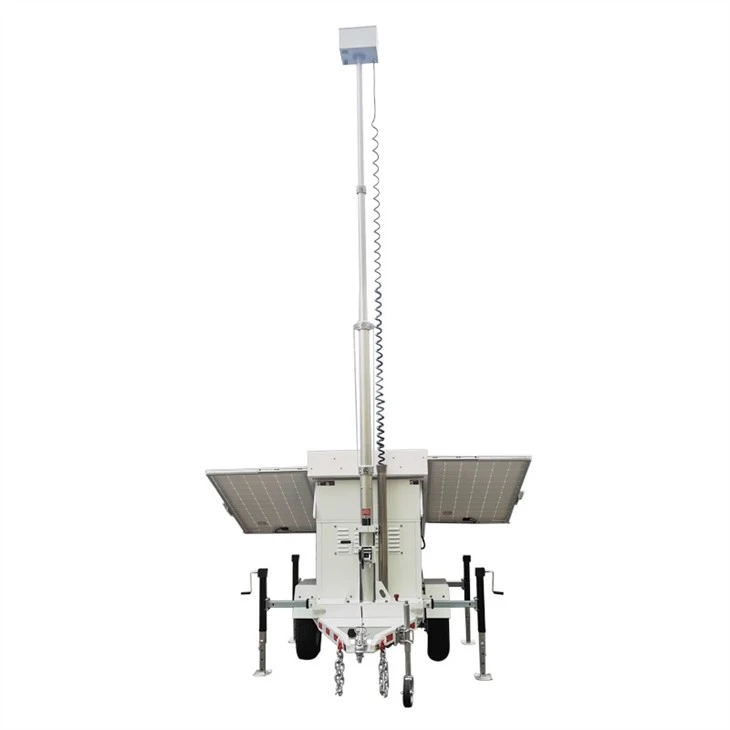 Mobile Multifunctional Solar Light CCTV Tower Trailer