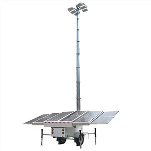 Painéal Gréine Heicseagánach Soghluaiste Gréine LED Túr Solais