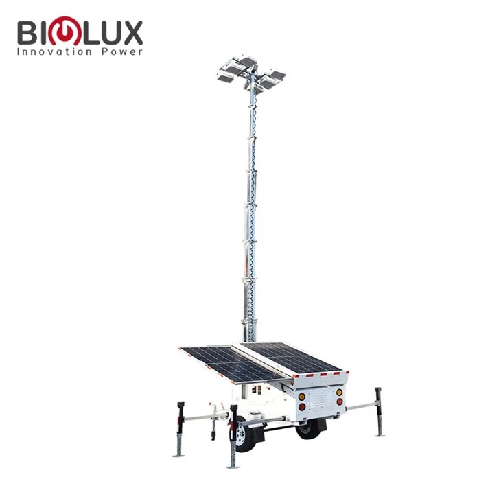 Solar Lighting Tower For Mining
