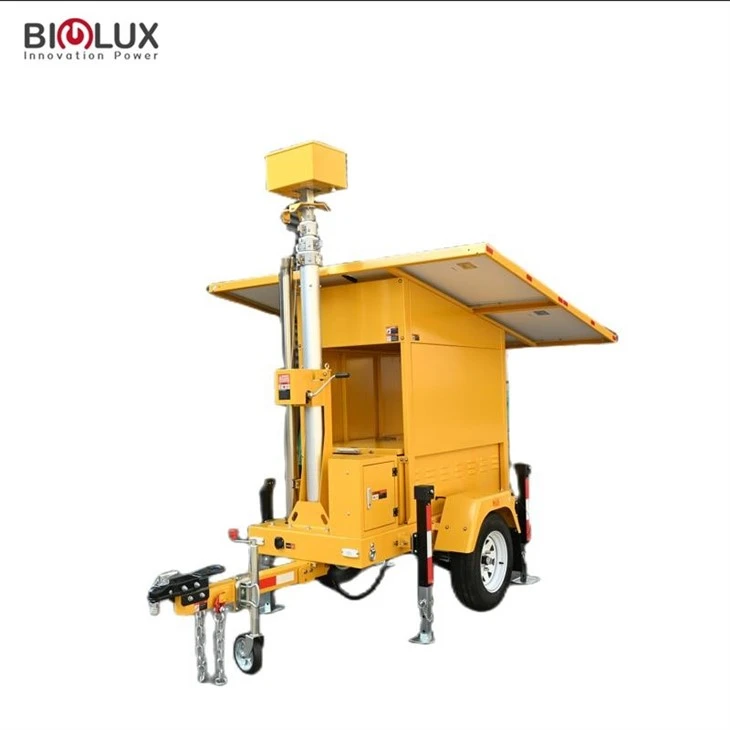 435W*2 Simple Mobile Solar CCTV Tower